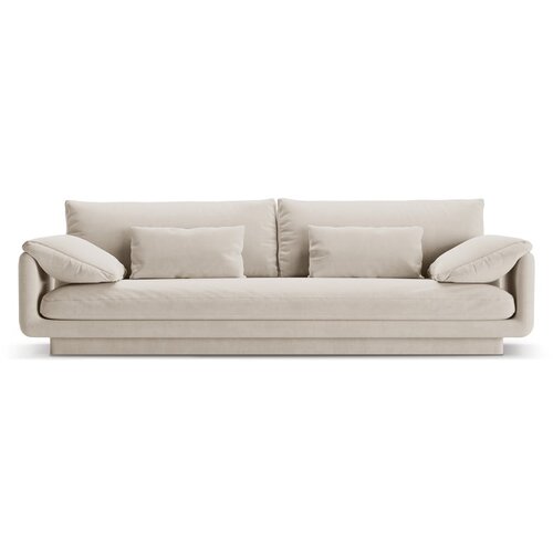 Micadoni Bijela sofa od boucl&amp;eacute; tkanine 250 cm Torino &amp;ndash; Home Slike