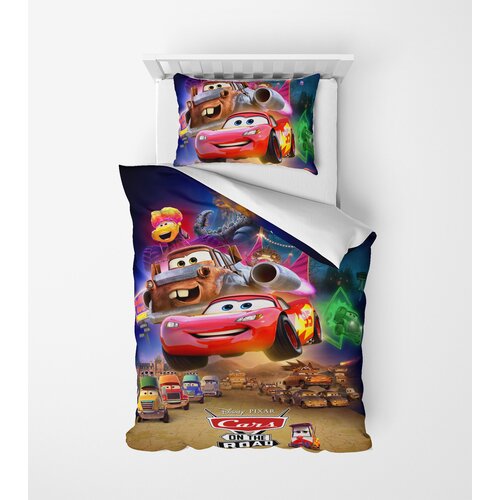 MEY HOME posteljina cars 3D 160x220cm šarena Slike