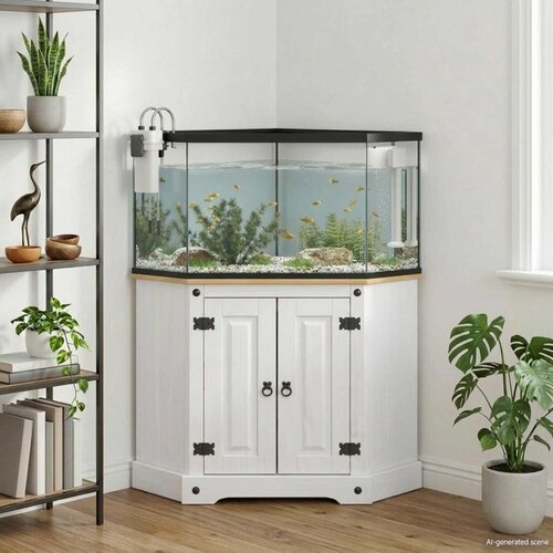  Stalak za akvarij CORONA Bijela 70 x 70 x 73 cm 300 kg - Bijela Cijene