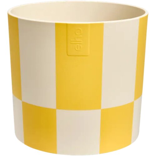 ELHO cvetlični lonec blocks & stripes 15 cm - kremno rumena Cene