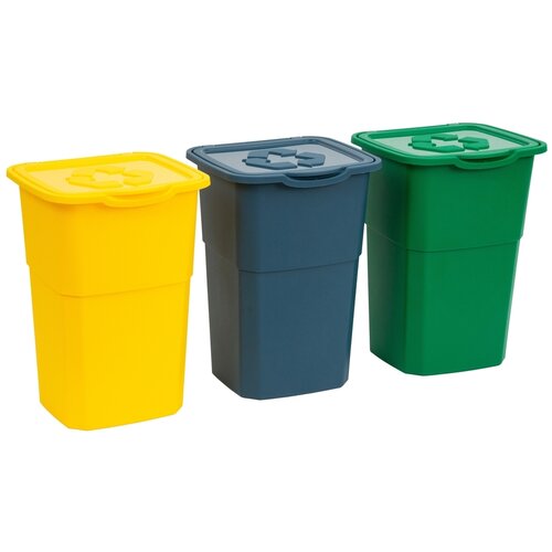  Komplet 3 ECO ko&scaron;ev za odpadke za sortirane odpadke 3x 50 L Cene