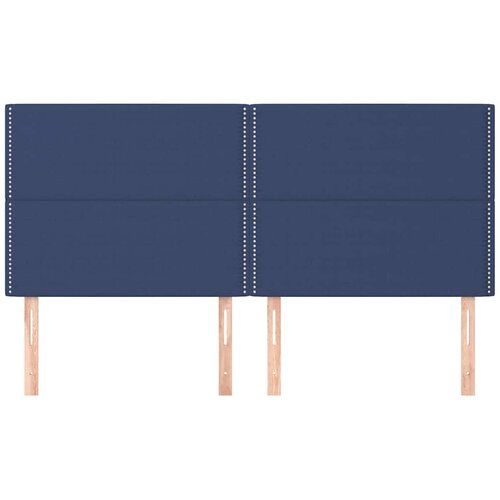  Uzglavlje plavo 180x5x118/128 cm tkanina Slike