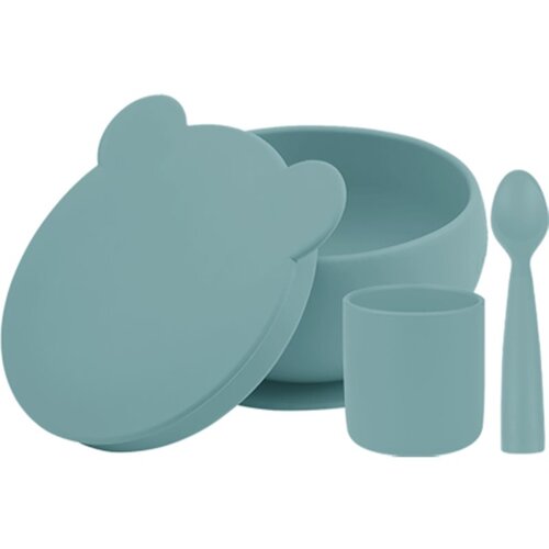 Minikoioi BLW I Aqua Green jedilni set Slike