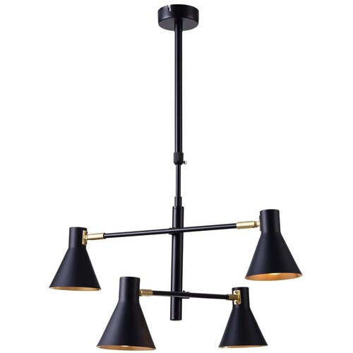 Candellux luster/visilica-less viseća lampa 4X40W E14 crna mat Cene