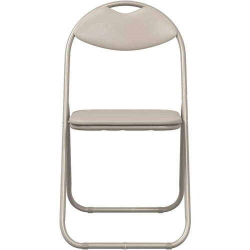  Sklopiva stolica 8 pcs Pijesak 48 x 43 5 x 81 cm Lažna koža - Pijesak 8 Slike