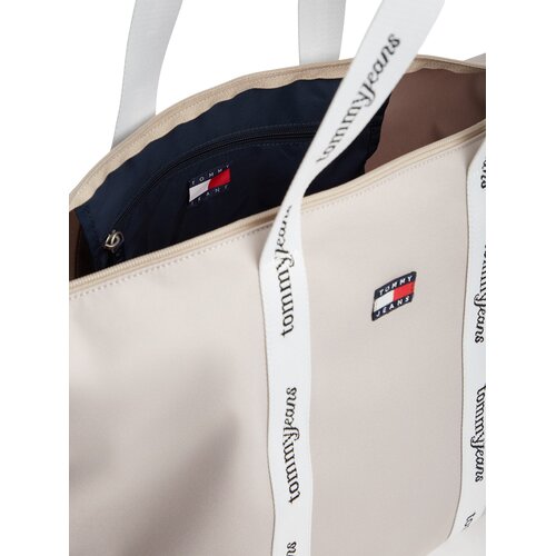 Tommy Jeans Nakupovalna torba &amp;#039;ESS&amp;#039; kit / črna / bela Slike