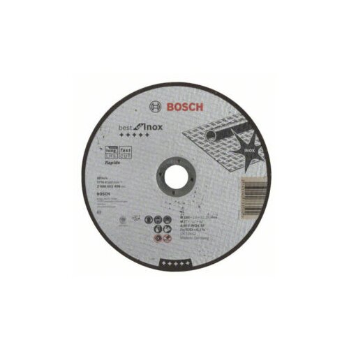 Bosch rezna ploča ravna 180 x 22,23 x 1,6 mm Best for Inox – Rapido A 46 V INOX BF 2608603498 Slike