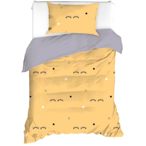 Mijolnir Rumena/siva enojna posteljnina 140x200 cm Dide – Cene