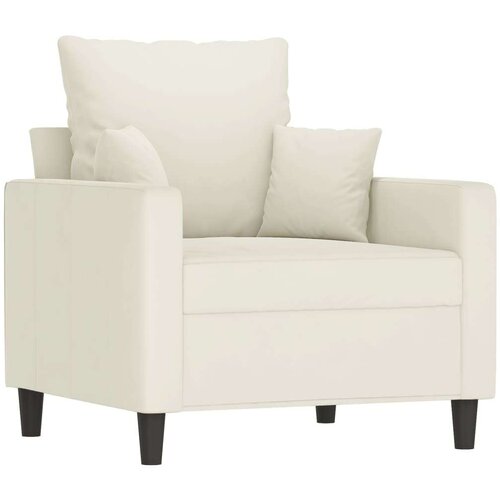 VidaXL 4-dijelni set sofa s jastucima krem bar&amp;scaron;unasti Slike