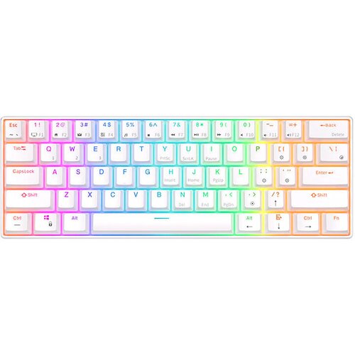 BZ ROYAL KLUDGE RK61 RGB MEHANSKA TIPKOVNICA, RJAVO STIKALO (BELA), (5000089342) Cene