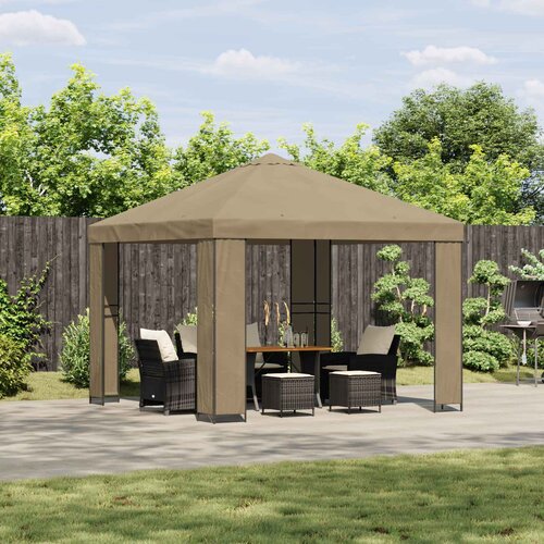 Gazebo 3 x 3 m Bež Poliester i čelik 190 gsm Cijene