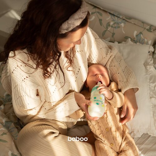 Baboo Anti-colic Feeding Bottle antikolična steklenička Lagoon Fiesta, 3+ months 250 ml Slike