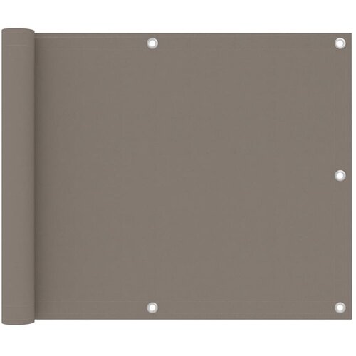 Balkonski zastor smeđe-sivi 75 x 400 cm od tkanine Oxford Cijene