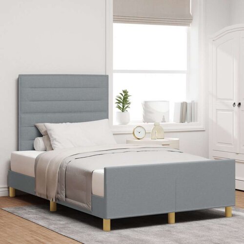  Krevet Sivi 120x200 cm Tkanina Slike