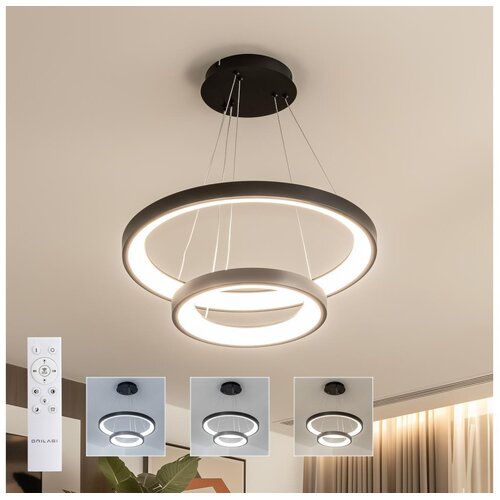  Brilagi - LED prigušiva luster na sajli FALCON SLIM LED/68W/230V prečnik 50 cm crna +DO Cene