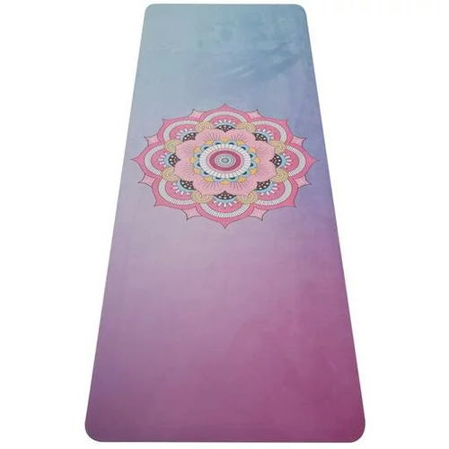 Yate joga podloga iz naravnega kavcuka - modra / roza 0,4 cm
