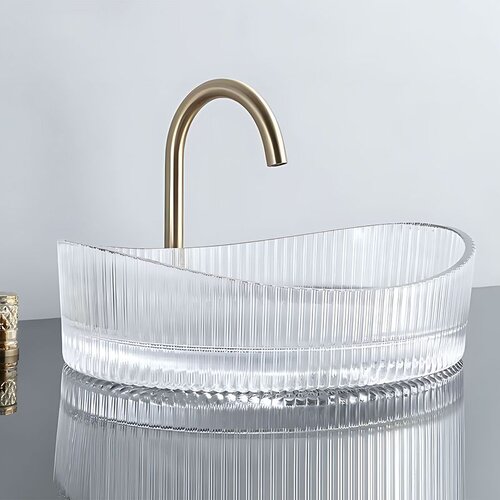 REA Bath Umivalnik na podstavku Harper Transparent Cene