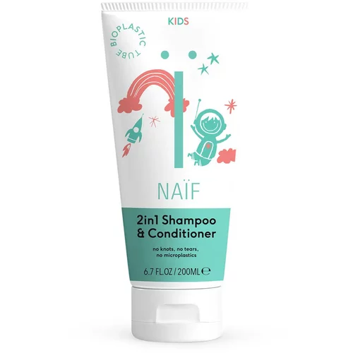 Naif Kids Shampoo & Conditioner šampon i regenerator 2 u 1 za djecu 200 ml