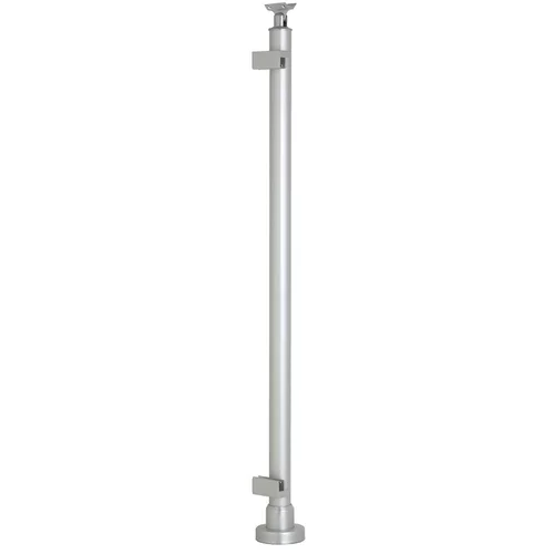  steber za ogajo (970 mm, aluminij, mat, 2 nosilca)