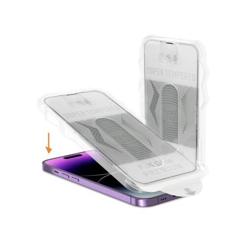  EASY-STICK KUTIJA OD KALJENOG STAKLA SA PUNIM LEPKOM ZA IPHONE 14 PRO MAX CRNI Cene