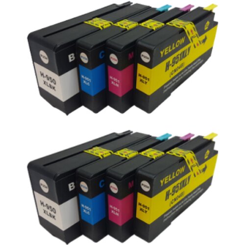  Kartuša HP 950XL + 951XL komplet 8 kartuš BREZPLAČNA POŠTNINA 2× črna, 2× cyan, 2× magenta, 2× rumena AKCIJA Cene
