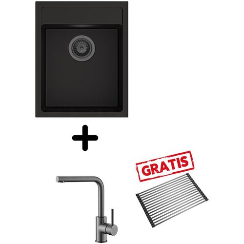 Carysil Set Waltz 400 + SHR Zora Grafit/Deep Black Cijene