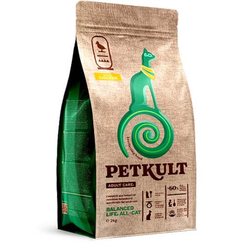 Petkult Cat Adult Care Balanced Life - piščanec 2 kg Cene