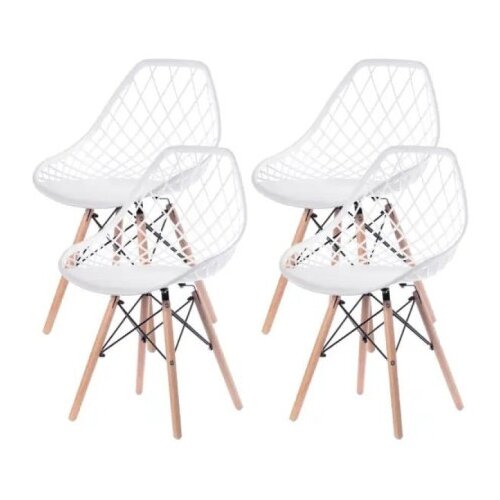  Skandi 25-KS008SET Set trpezarijskih plastičnih stolica 4 kom bela Cene