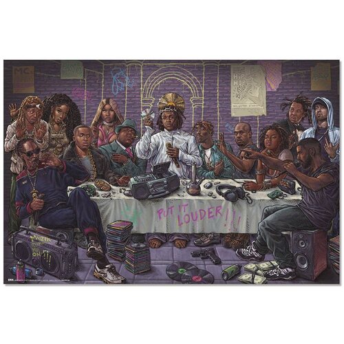 Erik Poster Hip Hop Posljednja večera, 91,5 x 61 cm Slike
