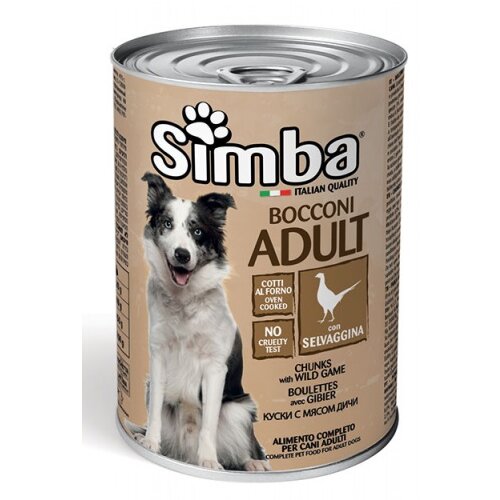 Simba (monge) simba vlažna hrana za pse u konzervi - divljač 1230g Slike