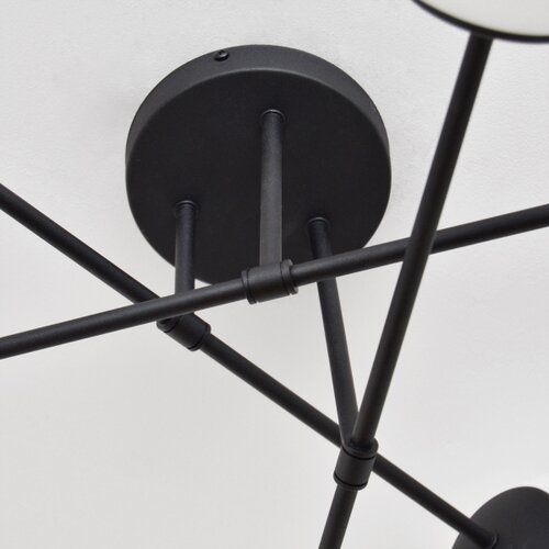  plafonski luster moon 6xE27/15W/230V, crne boje Slike