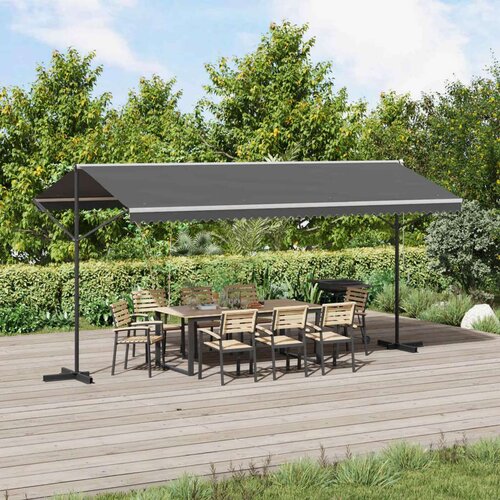  Samostojeća tend Siva 5 x 3 m Poliester Cijene