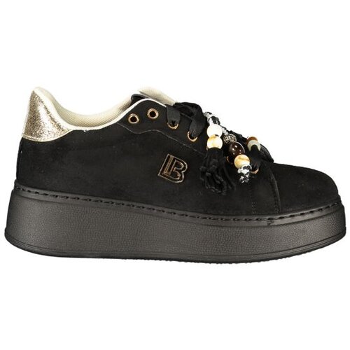 Laura Biagiotti 9821 ženske tenisice na vezanje s platformom 4 cm crne Cene