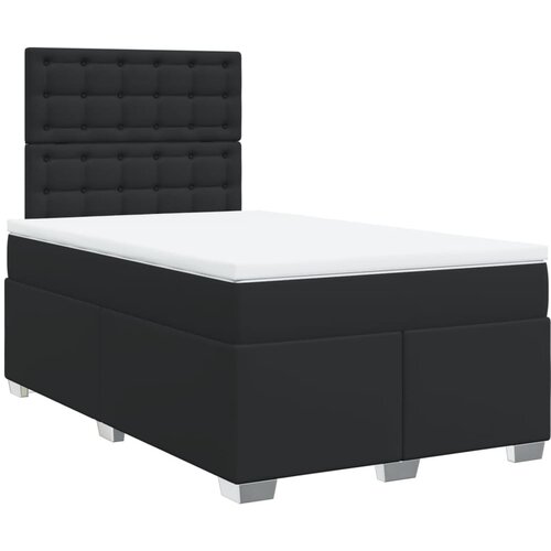 vidaXL Krevet s oprugama i madracem crni 120x190 cm od umjetne kože Cijene
