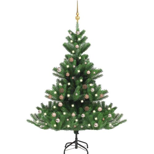  Umjetno drvce kavka&scaron;ka jela LED s kuglicama zeleno 150 cm Cijene
