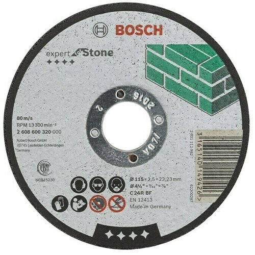Bosch rezna ploča ravna Expert for Stone C 24 R BF, 115 mm, 2,5 mm - 2608600320 Cene