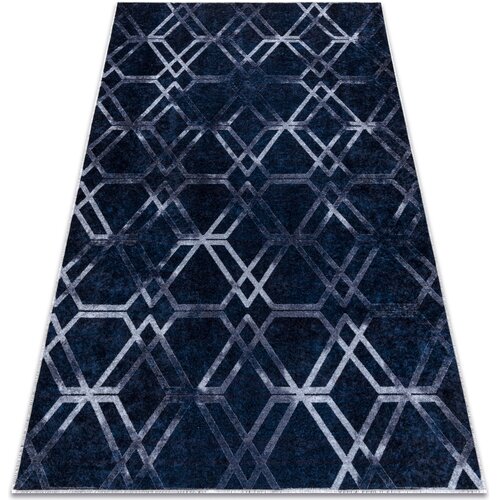 RugsX Preproge MIRO 51805.802 pralna preproga geometrična, reše 160x220 cm Modra Cene