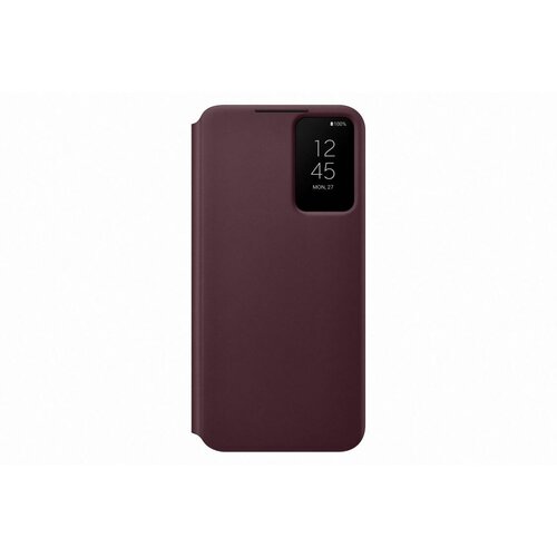 Samsung galaxy S22+ clear view cover burgandy Slike