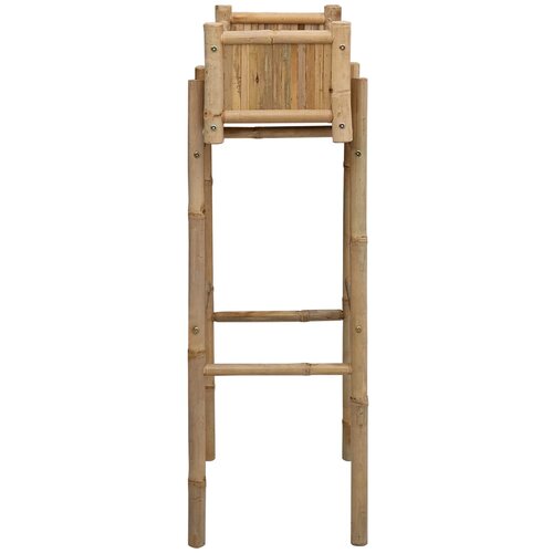  Vrtni saksija s držačem Prirodna 50 x 38 x 114 cm Bambus Slike