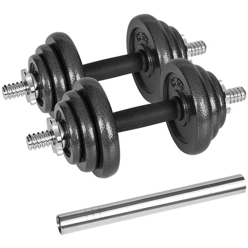 Rebel ACTIVE Podesivi set liveno-gvozdenih bučica sa šipkom u koferu, 20 kg, model RBA-2327-20 Cene