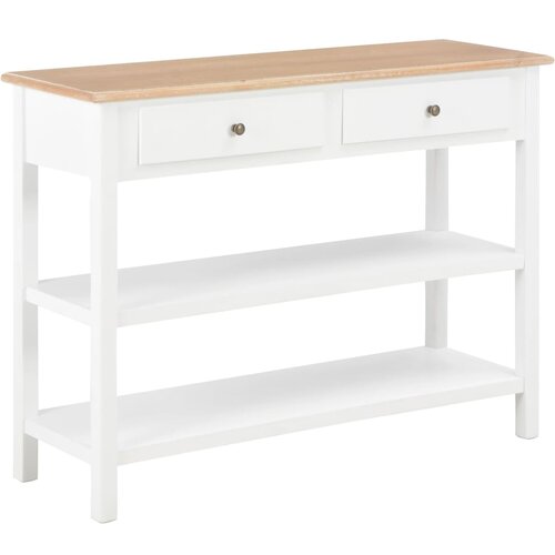  Komoda iz MDF-ja 110x35x80 cm bela Slike