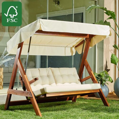Hanah home Paris 2000 - Beige Beige Garden Triple Swing Chair Slike