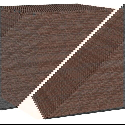 vidaXL vrtna škatla za blazine pe ratan 100x97,5x104 cm rjava Cene