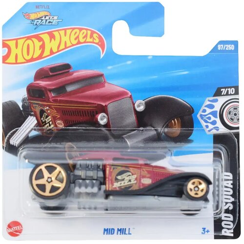 Mattel Hot Wheels: Mid Mill tamnocrveni autić 1/64 - Cijene