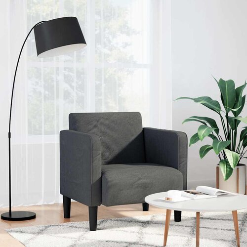 vidaXL Sofa fotelja s naslonima za ruke tamno siva 54 cm Cijene