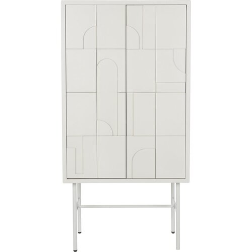 White Label Svetlo siva omarica 70x140x40 cm Funk – Cene