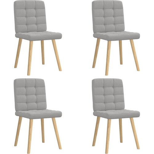 Furnova Jedilni stoli 4 kosi Cloud Grey Fabric, (21928302) Cene