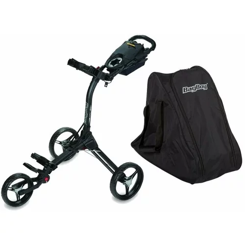 BagBoy Compact C3 SET Black/Black Ručna kolica za golf