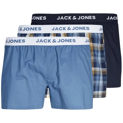 Jack & Jones Bokserice 'LOGAN' pijesak / mornarsko plava / golublje plava / bijela