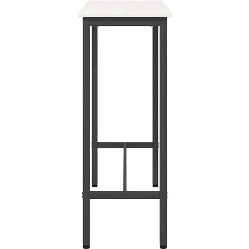  Stol Bijelo 100 x 40 x 101 cm Inženjerska drva i čelik Slike